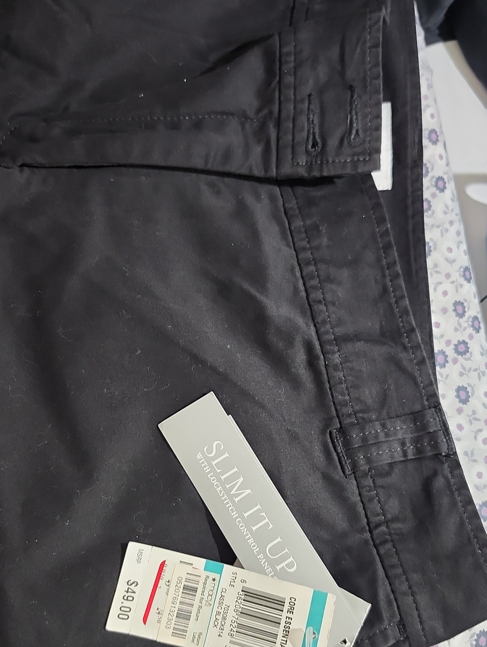 Charter Club Black Full-Length Pants